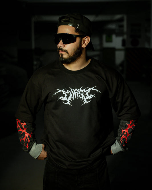 Genocide Curse - Doc Acid Wash Sleeve T-shirt