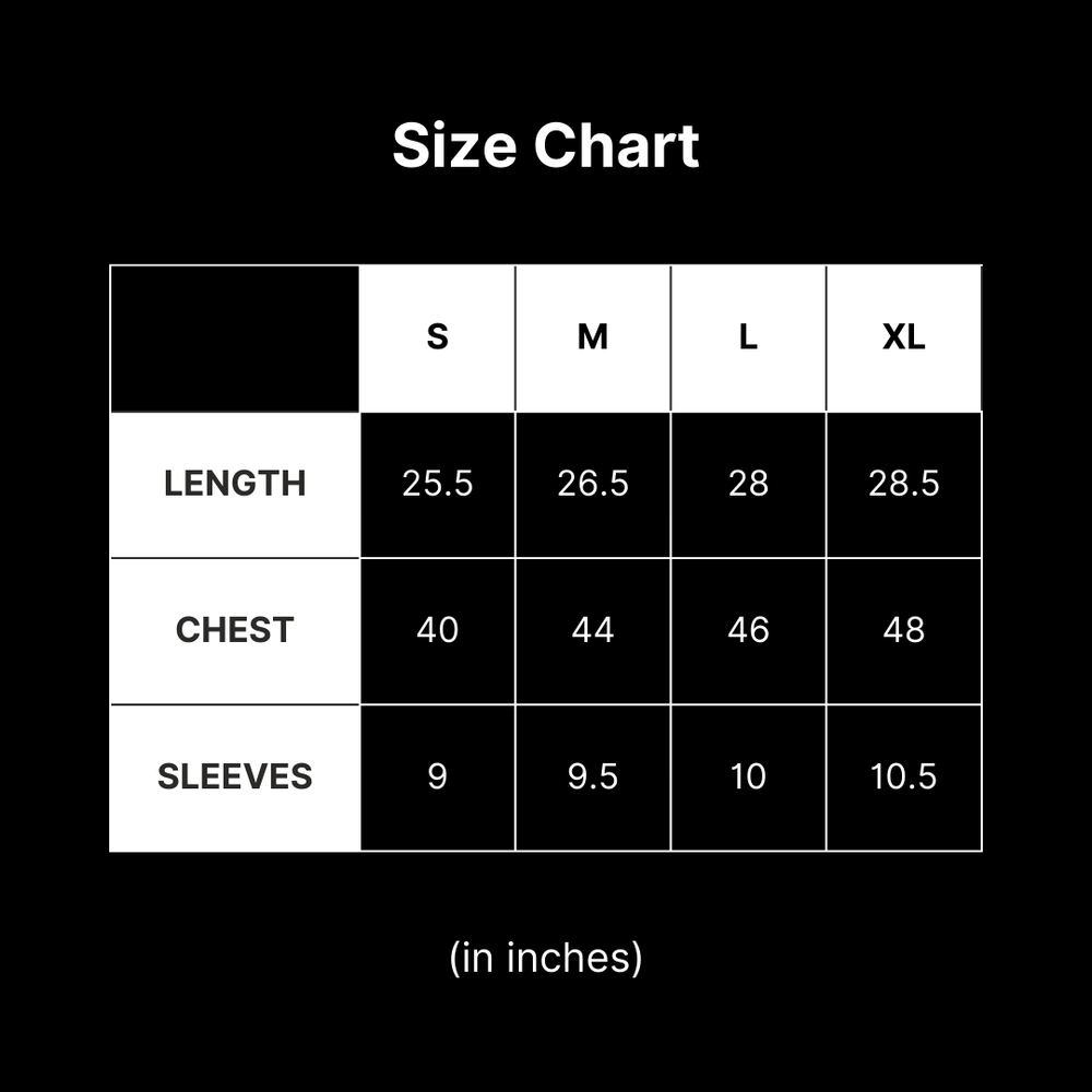 Size Chart Reference